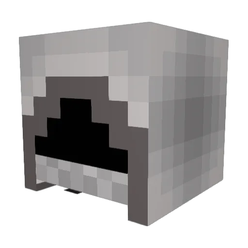 Dwagon_ Minecraft avatar head, 3D render