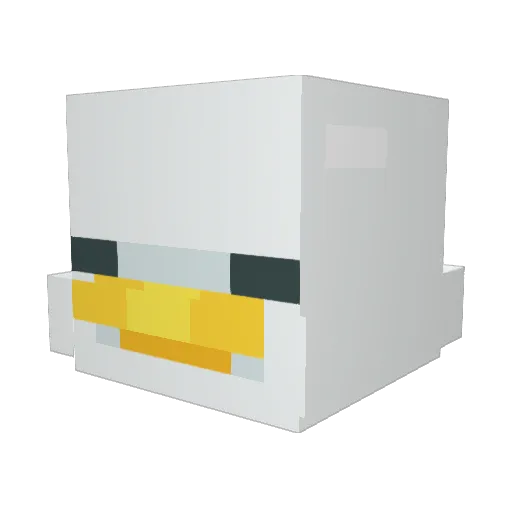 Dwagonite Minecraft avatar head, 3D render
