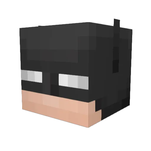 Dwames Minecraft avatar head, 3D render