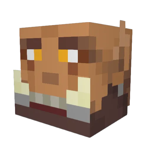 DwapLaw Minecraft avatar head, 3D render