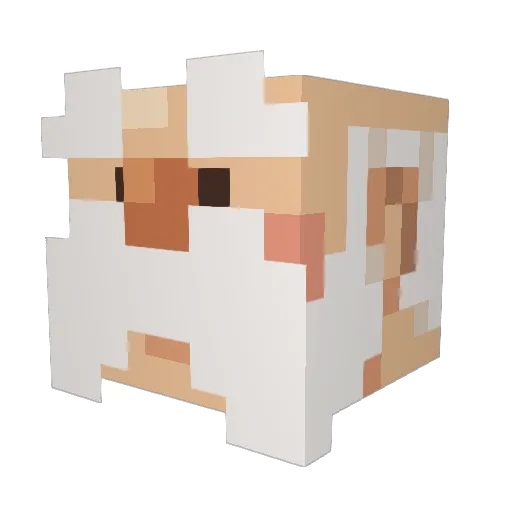 Dwarf_Rune Minecraft avatar head, 3D render