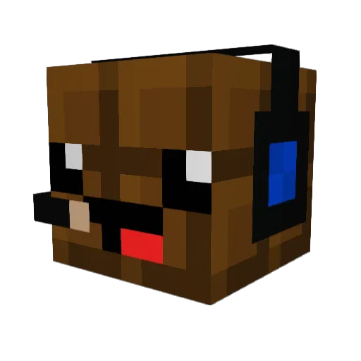 Dwarfenstein Minecraft avatar head, 3D render