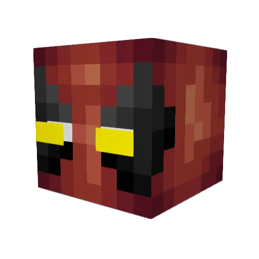 DwarfmanDDH Minecraft avatar head, 3D render