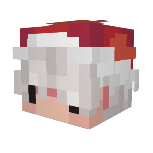 Dwarvenly Minecraft avatar head, 3D render