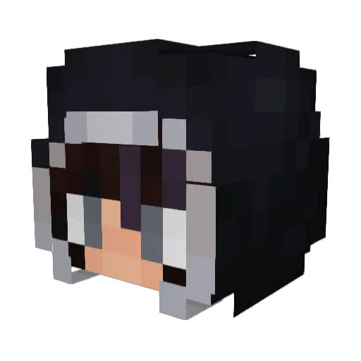 DweadAngel Minecraft avatar head, 3D render