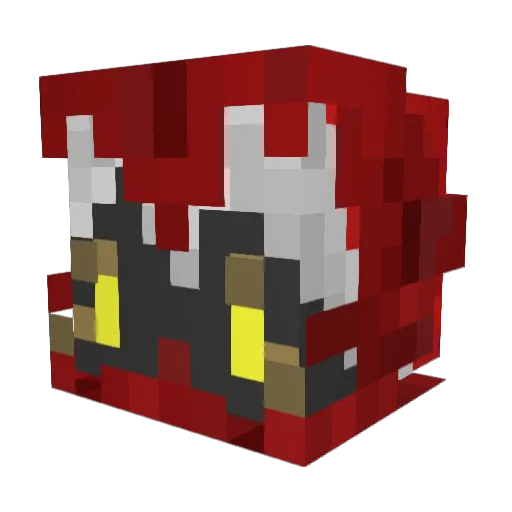 Dweebble Minecraft avatar head, 3D render