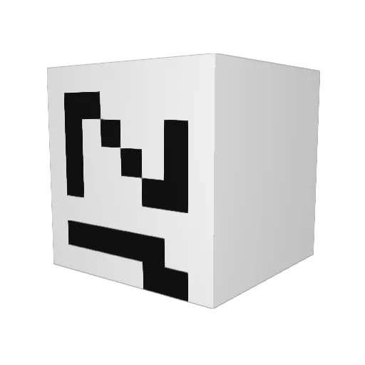 Dweeynz Minecraft avatar head, 3D render