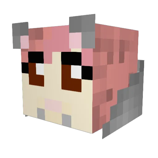 Dwemweyr Minecraft avatar head, 3D render