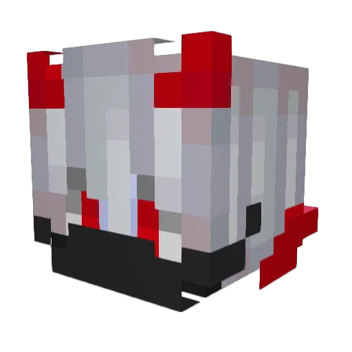 Dwenzyxdd Minecraft avatar head, 3D render