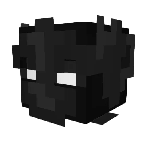 Dwerko Minecraft avatar head, 3D render