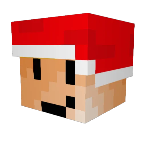 DwertNecce Minecraft avatar head, 3D render