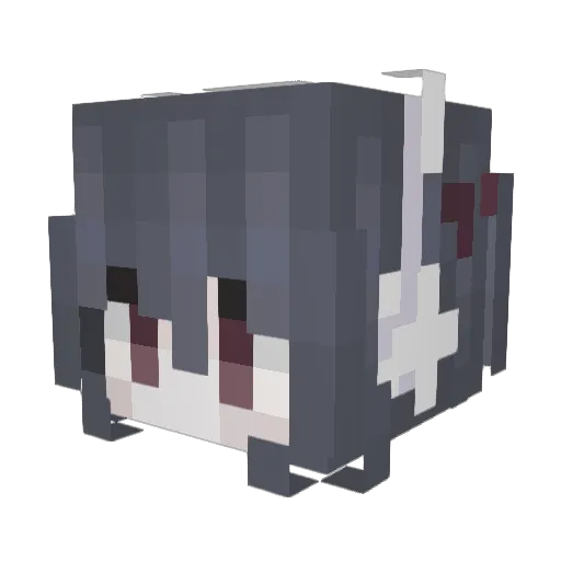 Dwggo Minecraft avatar head, 3D render
