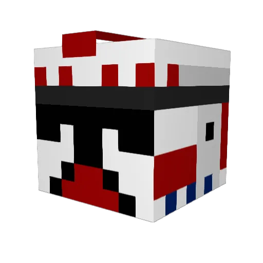 DwightJT Minecraft avatar head, 3D render