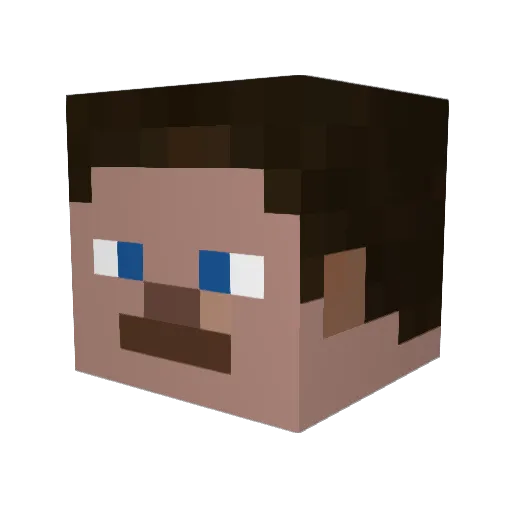 Dwint3 Minecraft avatar head, 3D render
