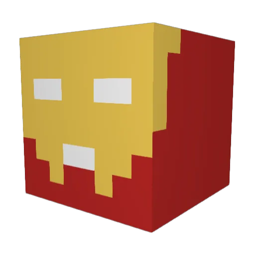 Dwizzard Minecraft avatar head, 3D render