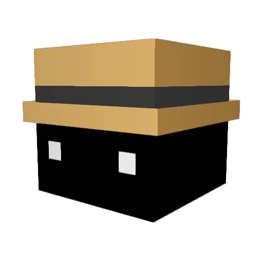 Dwlndle Minecraft avatar head, 3D render