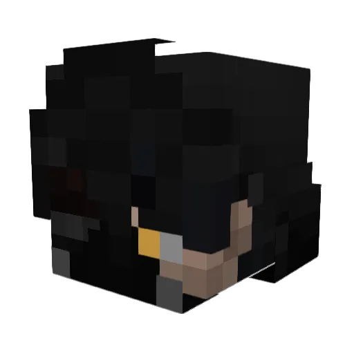 Dwnns Minecraft avatar head, 3D render