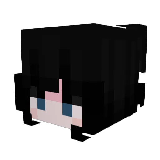 Dwoc Minecraft avatar head, 3D render