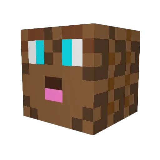 DwoinN Minecraft avatar head, 3D render