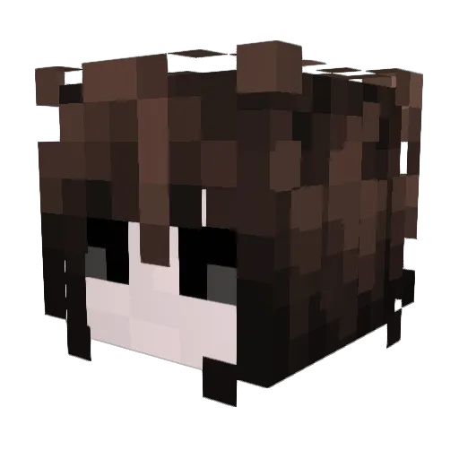 DxButter Minecraft avatar head, 3D render