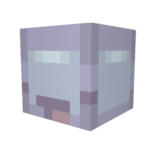 DxctorDark Minecraft avatar head, 3D render