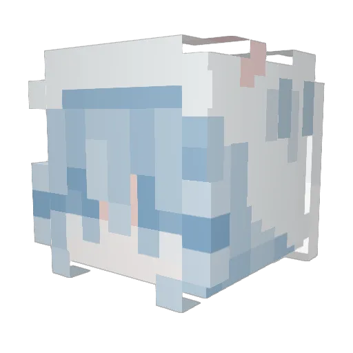 Dxezs Minecraft avatar head, 3D render