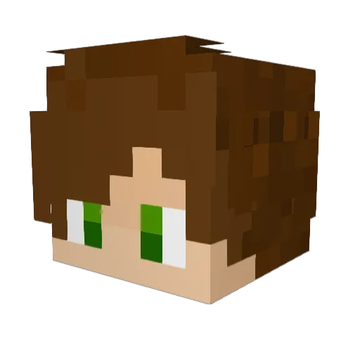 Dxlaylah Minecraft avatar head, 3D render