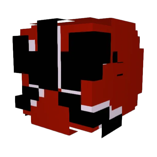 Dxlphinn Minecraft avatar head, 3D render