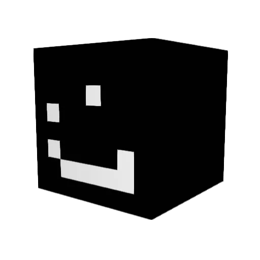 Dxmz_ Minecraft avatar head, 3D render