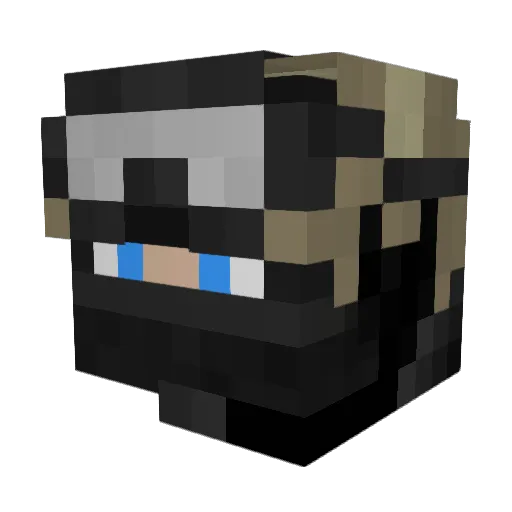 DxnisRTX Minecraft avatar head, 3D render