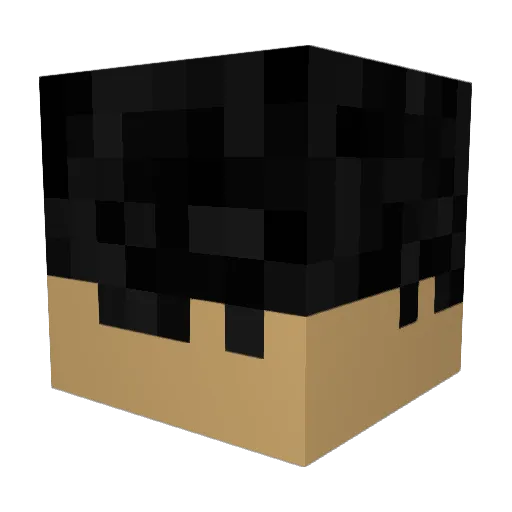 Dxnnisxo Minecraft avatar head, 3D render