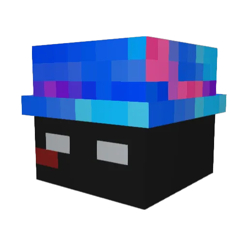Dxnniz_z Minecraft avatar head, 3D render