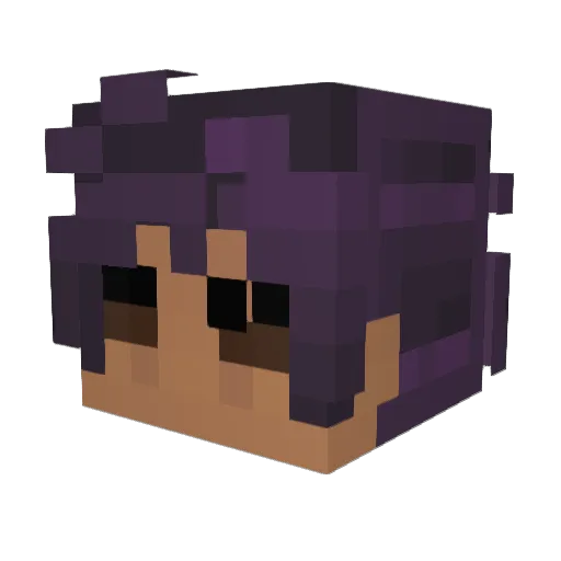 Dxnt3_ Minecraft avatar head, 3D render