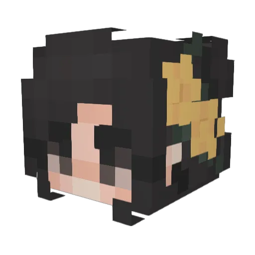 DxntMindMe Minecraft avatar head, 3D render