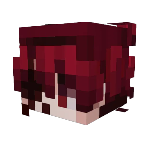 Dxoid Minecraft avatar head, 3D render