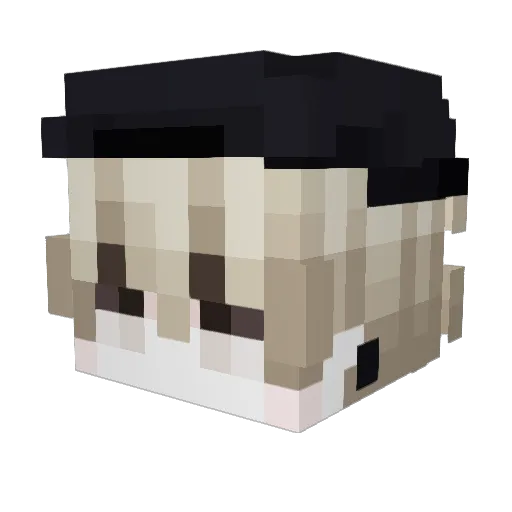 Dxoon Minecraft avatar head, 3D render