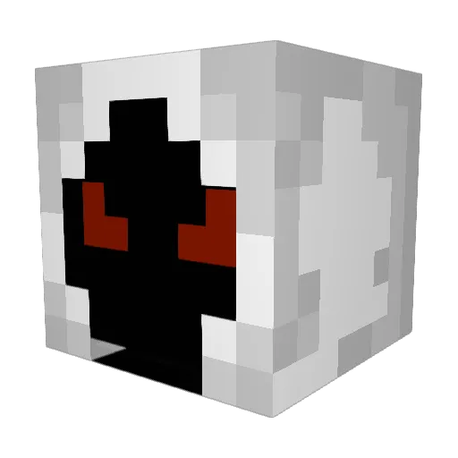 Dxrk_Senpai Minecraft avatar head, 3D render