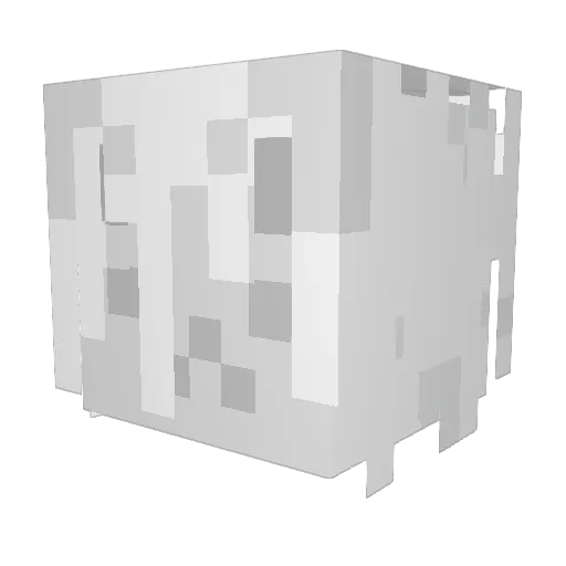 Dxrtzzz Minecraft avatar head, 3D render
