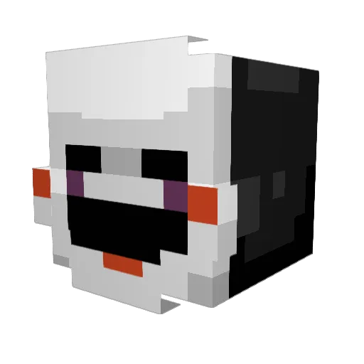 Dxt4r Minecraft avatar head, 3D render