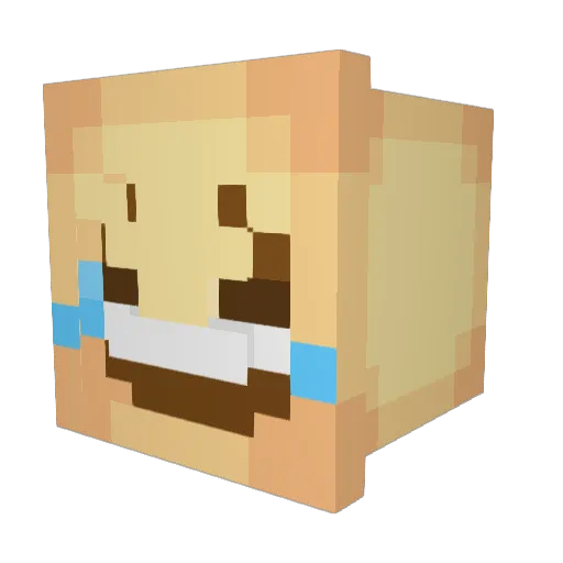 Dxteria_ Minecraft avatar head, 3D render