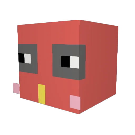 Dxvil__ Minecraft avatar head, 3D render