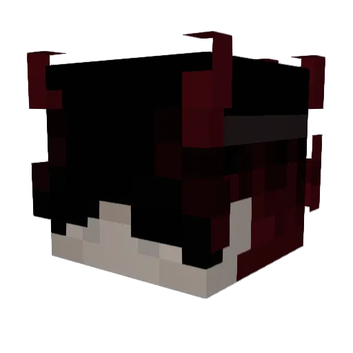 Dxvs_ Minecraft avatar head, 3D render