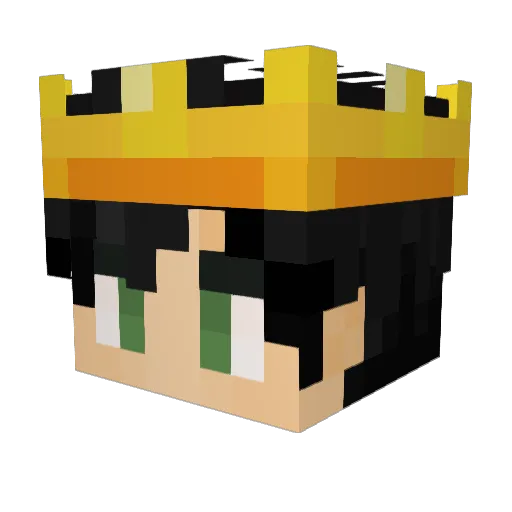 DyN0Btw_ Minecraft avatar head, 3D render