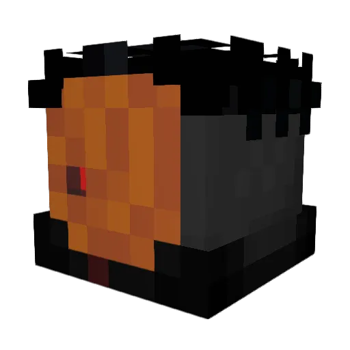 DyWeeX Minecraft avatar head, 3D render