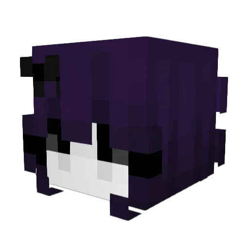 Dyaa_ Minecraft avatar head, 3D render