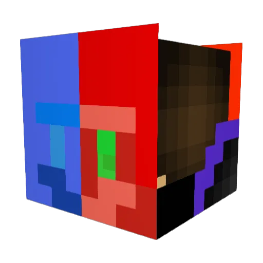 Dyaans Minecraft avatar head, 3D render