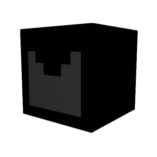 Dyak Minecraft avatar head, 3D render