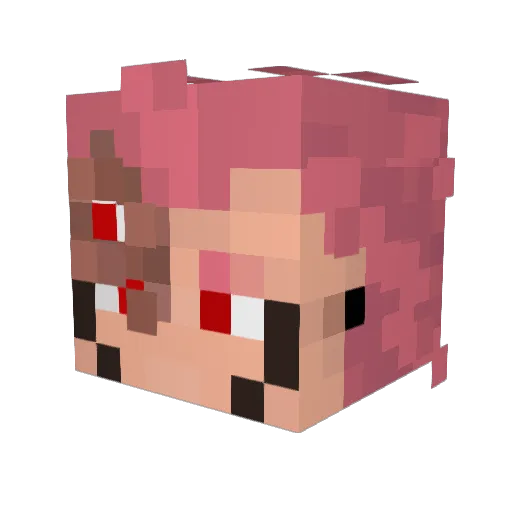 Dyaltos Minecraft avatar head, 3D render