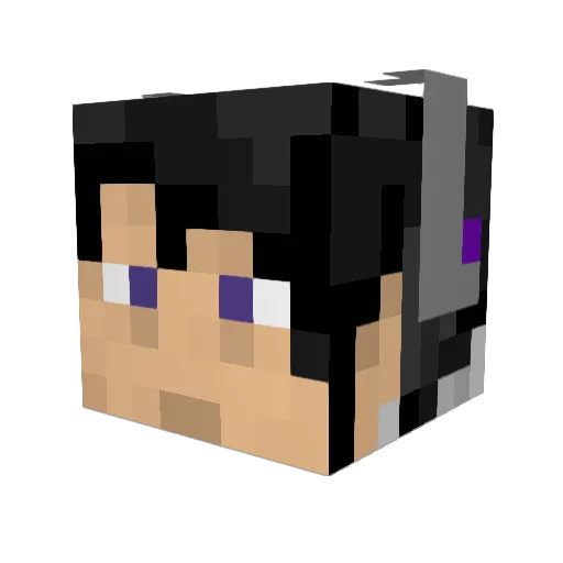 Dyansyrius Minecraft avatar head, 3D render
