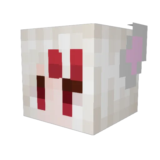 Dyb3r Minecraft avatar head, 3D render